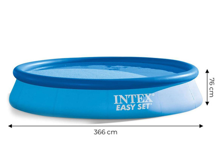 Rozporowy basen ogrodowy fi 366cm pompa filtr INTEX 28132