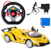 Zdalnie sterowany duży samochód Lamborghini RC Winner Racing 3 dla dzieci żółty 1:16