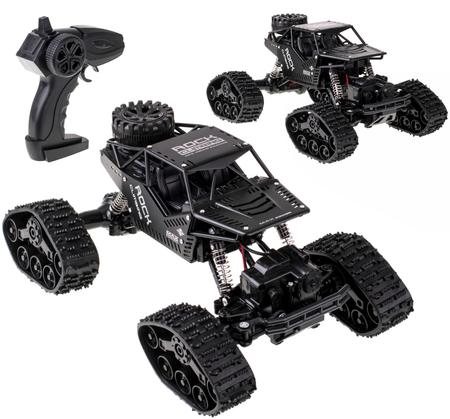 Duży samochód zdalnie sterowany Rock Crawler Climbing Auto RC LHC012 4x4 czarny