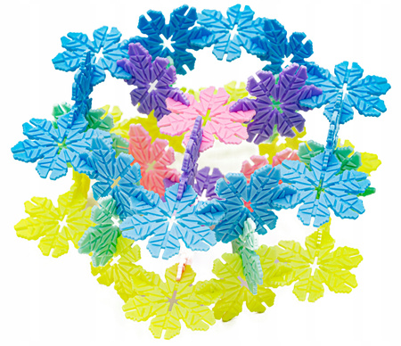 Klocki konstrukcyjne dla dzieci Kreatywne rzepki Płatki śniegu Czepki 1000 sztuk Zestaw klocków