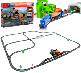 Kolejka na baterie dla dzieci Pociąg z wagonami Kopalnia 78 elementów