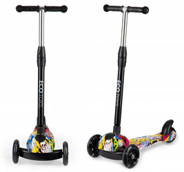 Trójkołowa hulajnoga balansowa dla dzieci składana koła LED Ecotoys BW-211 YELLOW