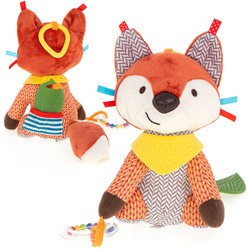 Maskotka sensoryczna Lisek zawieszka do wózka