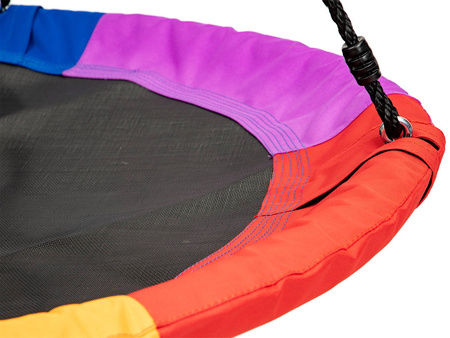 Huśtawka ogrodowa dla dzieci bocianie gniazdo Ecotoys multikolor 110 cm MIR6001-110 MULTI