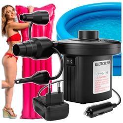 Elektryczna pompka do materacy basenów piłek dmuchańców do domu i na basen 12V 230V
