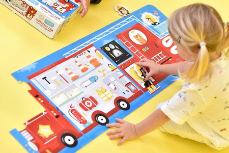 Czu Czu Puzzle z dziurką - Wóz strażacki 23 elementy