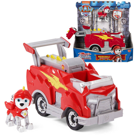 Psi Patrol: Odważni rycerze - zestaw Marshall i pojazd