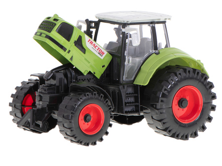 Traktor duży pojazd rolniczy zielony ciągnik