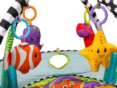 Mata edukacyjna Żółw dla dzieci kojec dla niemowląt z piłeczkami Ecotoys