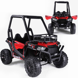 Duży samochód terenowy na akumulator Jeep Auto elektryczne dla dzieci ze światłem LED JS360