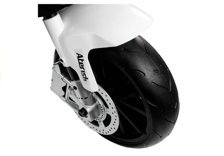 Motocykl elektryczny dla dzieci motor BMW S1000RR ze światłami LED czarno-biały