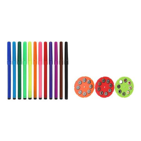 Projektor rzutnik do nauki rysowania dla dzieci 24 wzory stoliczek pisaki niebieski