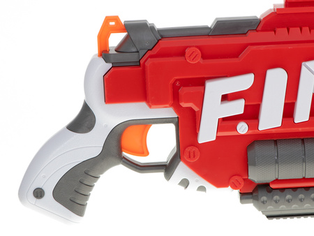 Duży karabin bębenkowy Wyrzutnia na naboje Pistolet na strzałki FIRE dla dzieci 40 nabojów