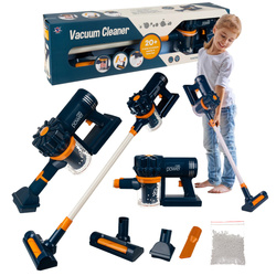 Zabawkowy odkurzacz na baterię dla dzieci z kulkami i trzema końcówkami