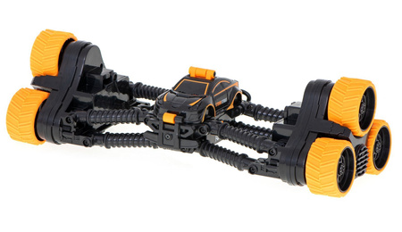 Duży zdalnie sterowany samochód kaskaderski Stunt Car RC SY006 Auto akrobata pomarańczowy