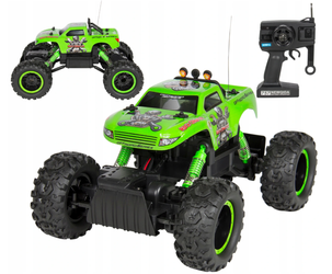 Duży samochód terenowy zdalnie sterowany NQD ROCK CRAWLER KING 1:12 USB zielony