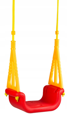 Huśtawka kubełkowa deska barierka dla dzieci plastikowa ogrodowa do domu ogrodu 3w1 Ecotoys