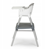 Krzesełko Fotelik ze stoliczkiem do karmienia dzieci 3w1 szary Ecotoys HC-435 GREY