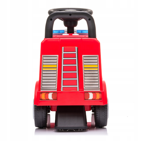 Duży jeździk Samochód dla dzieci Wóz strażacki Interaktywne autko Mercedes czerwony