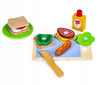 Drewniane jedzenie Kanapka z akcesoriami Zestaw śniadaniowy dla dzieci Ecotoys SAWT18261