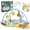 Wielofunkcyjna duża mata edukacyjna dla dzieci Kojec z piłkami Zwierzęta 3w1