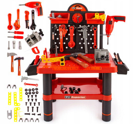 Warsztat majsterkowicza, warsztat dla dzieci, zestaw narzędzi