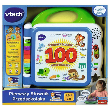 Vtech Pierwszy Słownik Przedszkolaka pol-ang ponad 100 słów