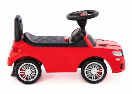 Jeździk chodzik Super Car dla dzieci Samochód z panelem muzycznym WADER Polesie czerwony