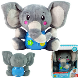 Interaktywny edukacyjny słonik pluszowy dla dzieci