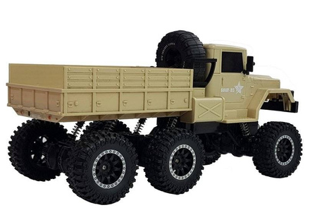 Zdalnie sterowany samochód wojskowy Ciężarówka dla dzieci Auto RC 1:12 2,4GHz pustynny