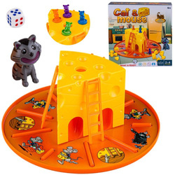 Gra rodzinna Kot i myszy złap ser dla dzieci kostka kot myszki