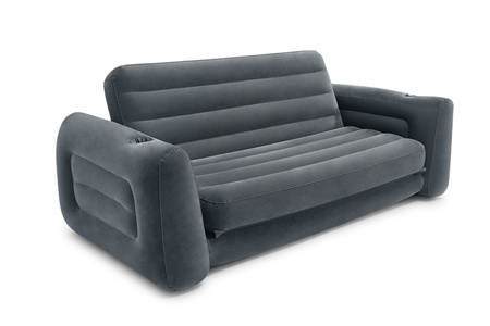 Wygodna dmuchana sofa Łóżko rozkładane Nadmuchiwany materac 2w1  INTEX 66552