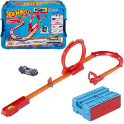 Tor kaskaderski pętla ognia wyrzutnia Hot Wheels tor samochodowy dla dzieci