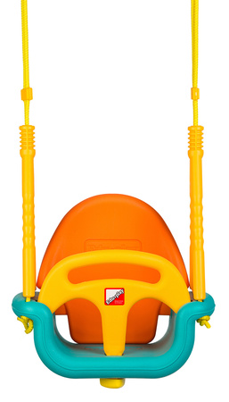 Huśtawka plastikowa kubełkowa deska dla dzieci do domu ogrodu do 30 kg 3w1 Ecotoys