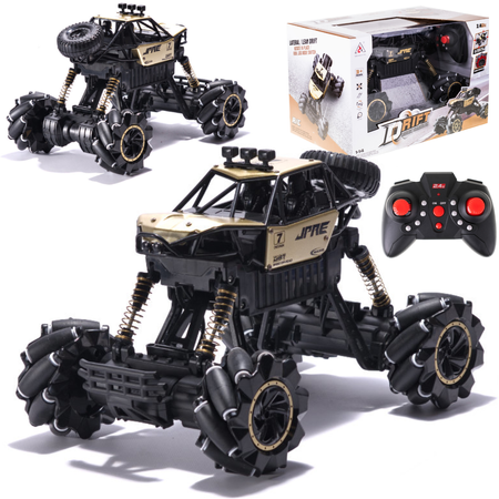 Duży samochód terenowy Zdalnie sterowany RC Auto Drift Rock Crawler 1:14 obrót o 360 stopni złoty