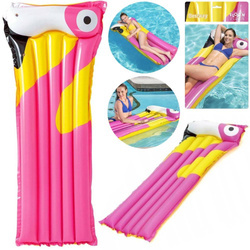 Dmuchany materac do pływania plażowy różowy flaming 183x76 cm Bestway