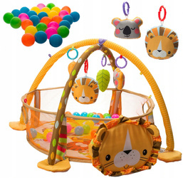 Mata edukacyjna dla dzieci wielofunkcyjna koniec dla dzieci lew maskotki 30 piłek