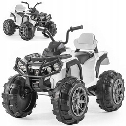 Elektryczny quad na akumulator dla dzieci światła LED biały BMD0906