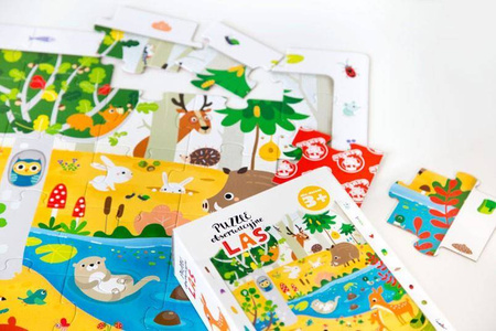 CzuCzu Puzzle obserwacyjne  - Las 40 elementów
