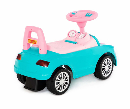 Jeździk chodzik Super Car dla dzieci Samochód z panelem muzycznym WADER Polesie niebieski