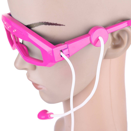 Gitara elektryczna dla dziewczynki Zestaw muzyczny z okularami i mikrofonem 