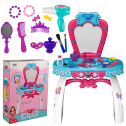 Toaletka dla dziewczynki z magicznym lusterkiem, suszarką i akcesoriami