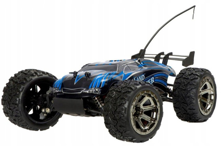 Duży samochód zdalnie sterowany RC Land Buster 2.4G 45km/h 1500mah na pilota niebieski
