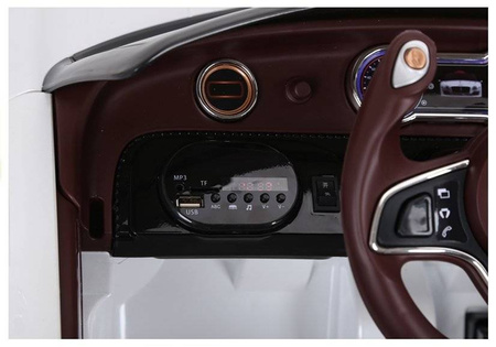 Samochód na akumulator Bentley elektryczny Auto dla dzieci światła LED czerwony