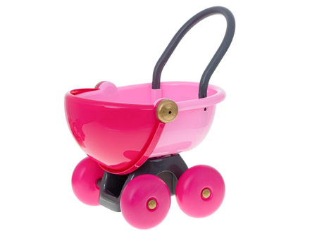 Interaktywna lalka Ala w sukience z wózkiem wydająca dźwięki Sika Pije 7 akcesoriów