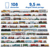 CzuCzu Puzzle Układam Pociągi 104 elementy + plakat