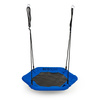 Sześciokątna huśtawka ogrodowa dla dzieci Bocianie gniazdo Ecotoys niebieska 95cm MIR6023 BLUE