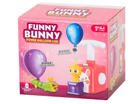 Zestaw aerodymnamiczna wyrzutnia samochodów na balony Królik