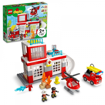 Lego DUPLO - Remiza strażacka i helikopter 10970