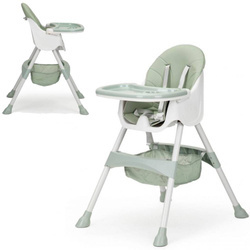 Krzesełko do karmienia dzieci fotelik 2w1 tacka Ecotoys HC-823 AZURE